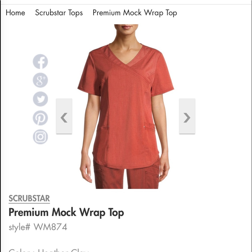 Black scrub top